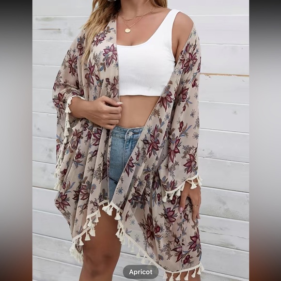 Floral Kimono 2X NWOT - Picture 2 of 6